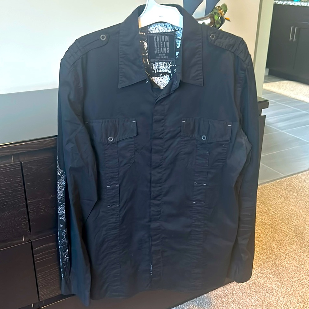 Calvin Klein mens shirt long sleeve.